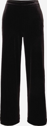 Someday Wide leg Pants 'Celvet' in Black: front