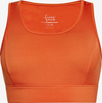 faina Athlsr Sports Bra in Orange: front