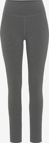 VIVANCE Skinny Športové nohavice - Sivá: predná strana