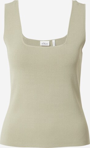 s.Oliver BLACK LABEL - Top de punto en verde: frente