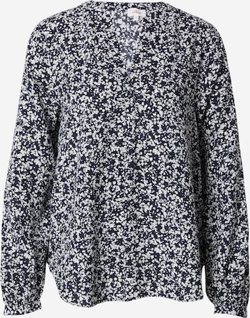 s.Oliver Blouse in Blauw: voorkant