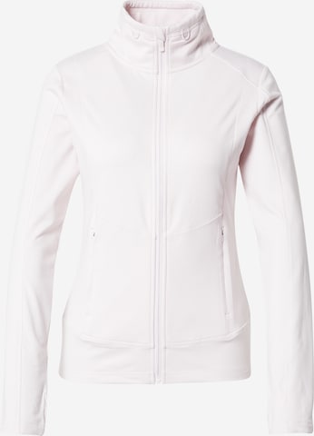 ESPRIT SPORT Athletic Zip-Up Hoodie in Pink: front