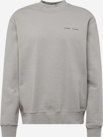 Samsøe Samsøe - Sweatshirt 'Norsbro' em cinzento: frente