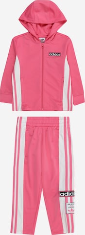 ADIDAS ORIGINALS - Fato de jogging em rosa: frente