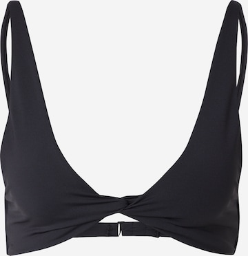 Samsøe SamsøeTrokutasti Bikini gornji dio 'Sacara' - crna boja: prednji dio