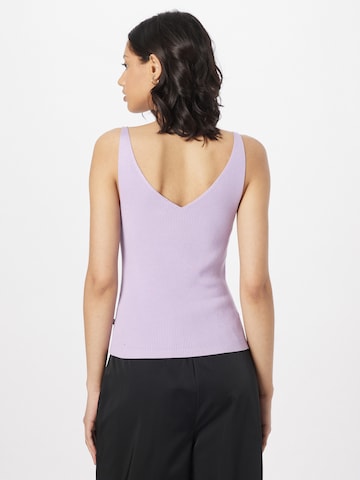 QS Knitted Top in Purple