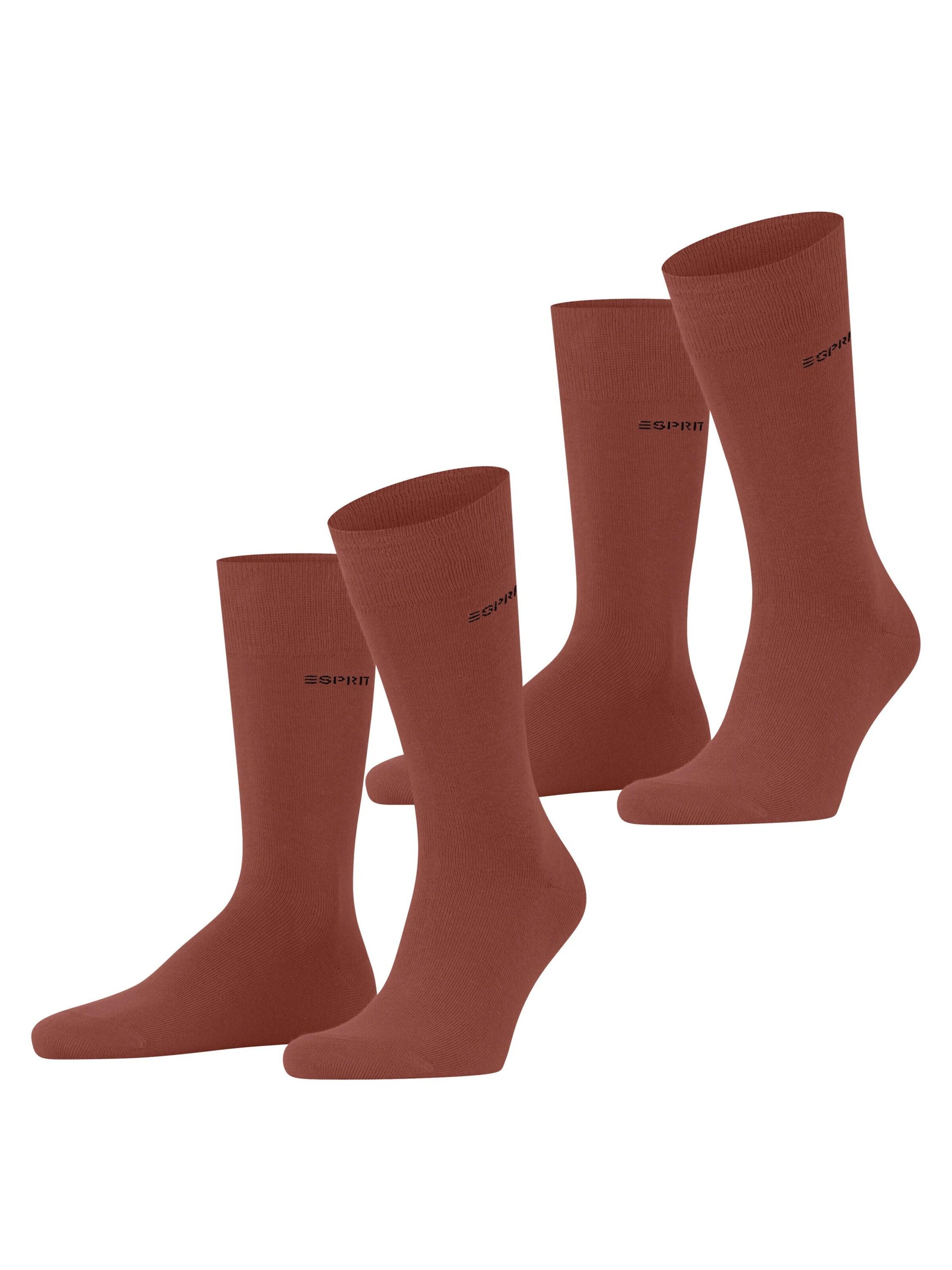 ESPRIT Socken 'Basic Uni 2-Pack'‌ in Rot: Vorderseite