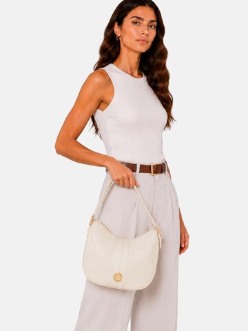 Borsa a spalla 'Lisbet 2' di Laura Biagiotti in beige: frontale