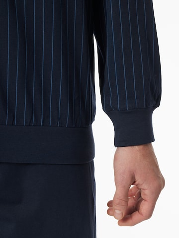 SCHIESSER Pyjama lang ' Comfort Essentials ' in Blauw