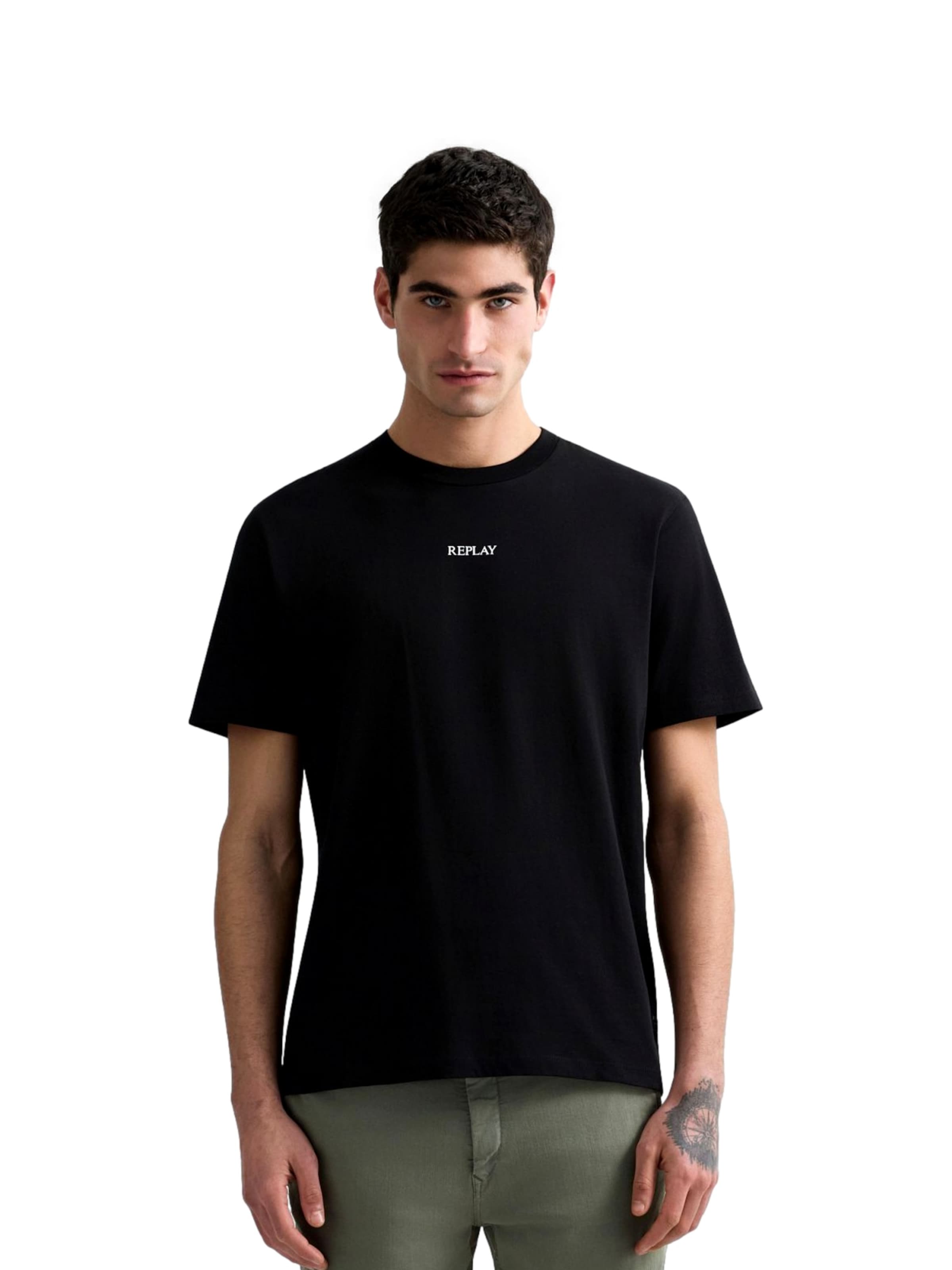 T-Shirt REPLAY en noir : devant