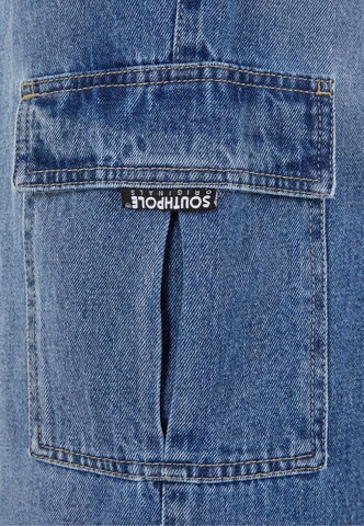 SOUTHPOLE Wide leg Cargo jeans in Blue