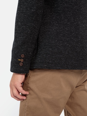 CAMEL ACTIVE Regular Fit 2-Knopf Sakko in melierter Optik in Schwarz