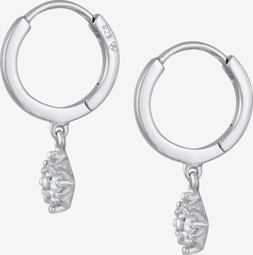 Elli DIAMONDS Ohrringe 'Viereck' in Silber