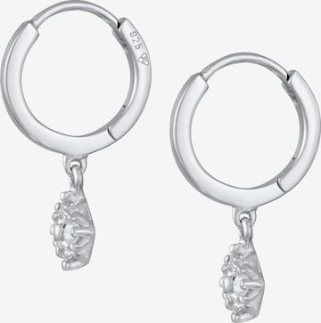 Elli DIAMONDS Earrings 'Viereck' in Silver