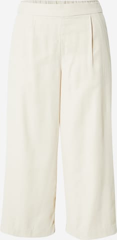 ONLY Wide leg Pleat-Front Pants in Grey: front