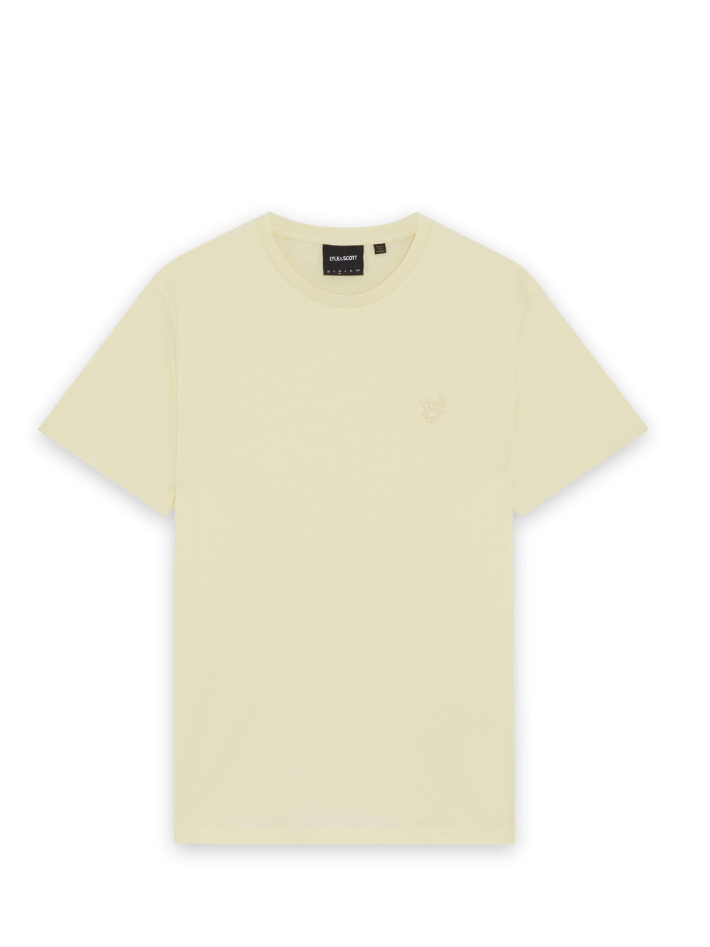 Lyle & Scott Shirt 'Lyle & Scott - Heren t-shirt' in Geel: voorkant