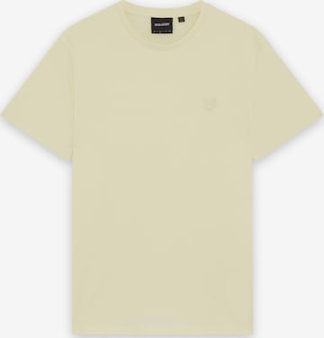 Lyle & Scott Shirt 'Lyle & Scott - Heren t-shirt' in Geel: voorkant