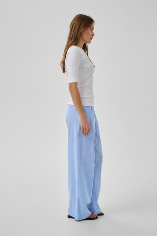 My Essential Wardrobe Wide Leg Bukser 'MWSkye' i blå