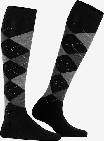 BURLINGTON Over the Knee Socks 'Marylebone' in Black: front