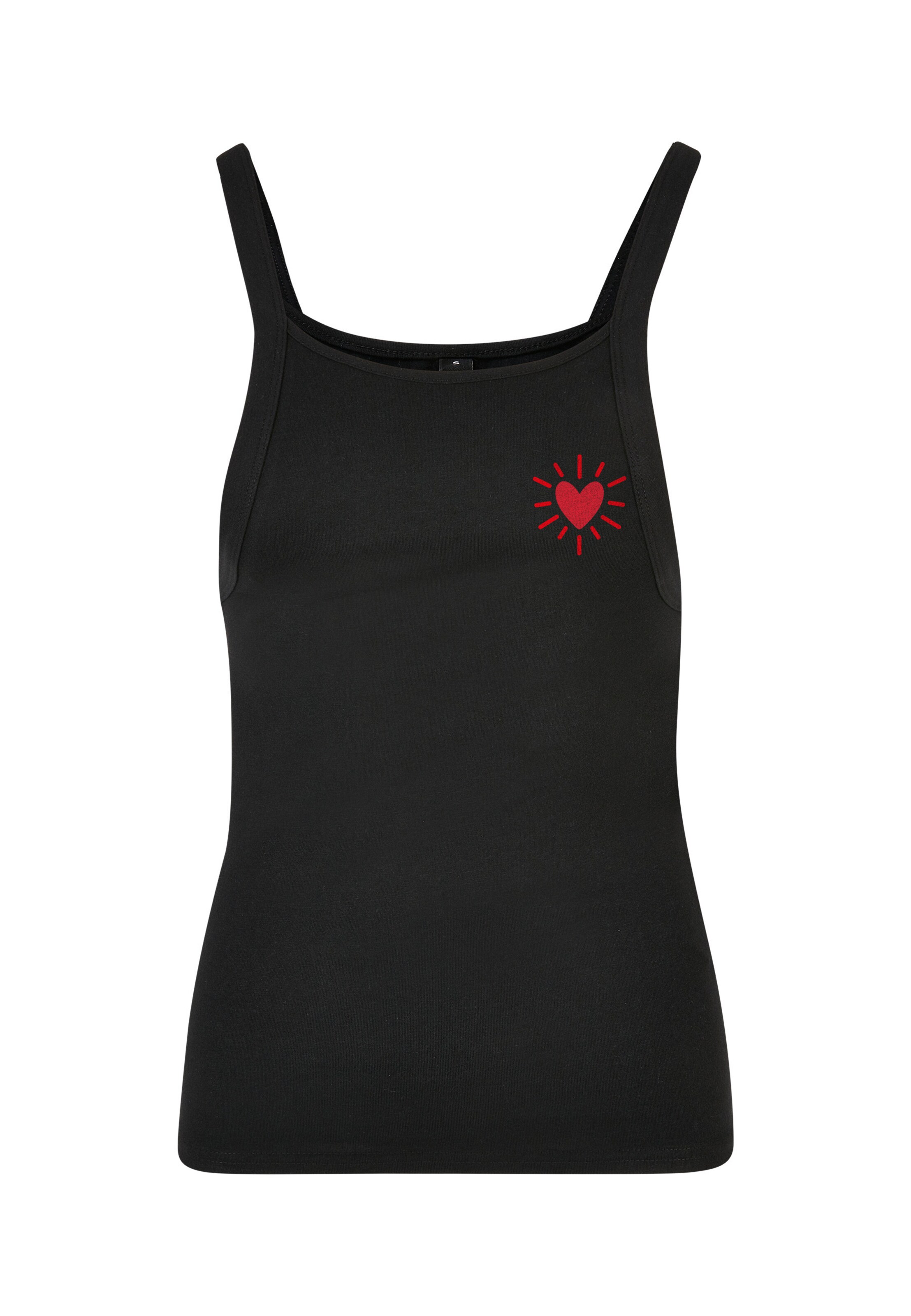 Haut 'Radiant Heart Everyday' Urban Classics en noir : devant