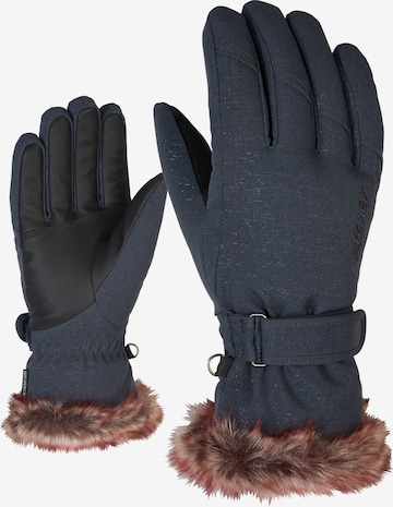 ZIENER Skihandschuhe 'KIM lady glove' in Grau: predná strana