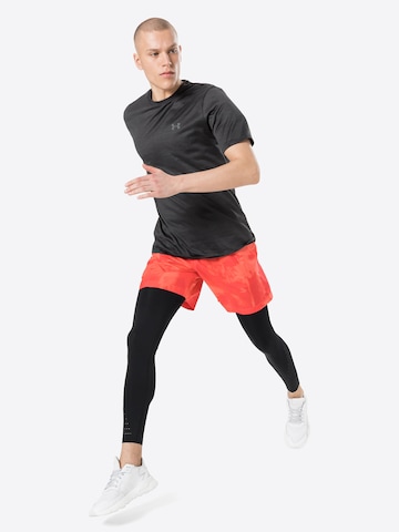 UNDER ARMOUR Skinny Sporthose 'Speedpocket' in Schwarz