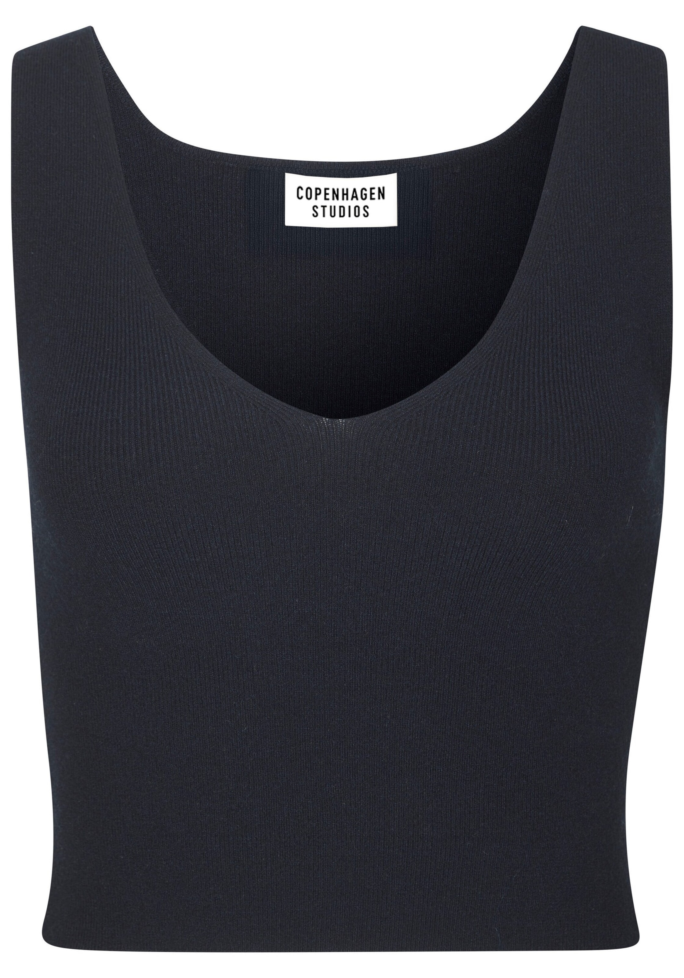 Tops en tricot Copenhagen Studios en bleu : devant