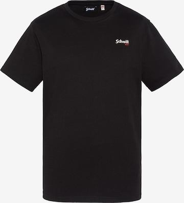 T-Shirt Schott NYC en noir : devant