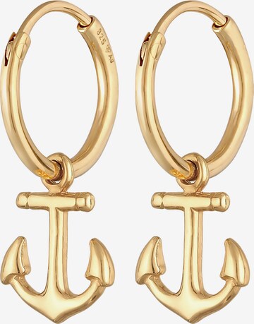 Boucles d'oreilles 'Anker' ELLI en or : devant