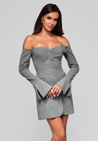 Ombre Cocktailjurk 'Lusia' in Grijs: voorkant