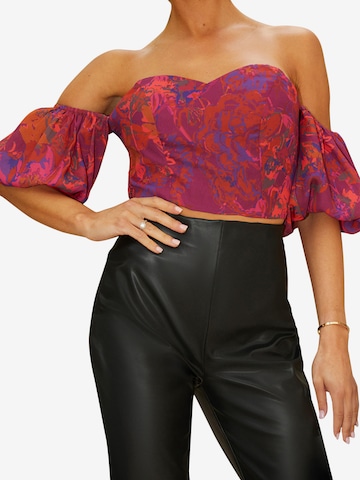 Chi Chi London Blouse in Rood
