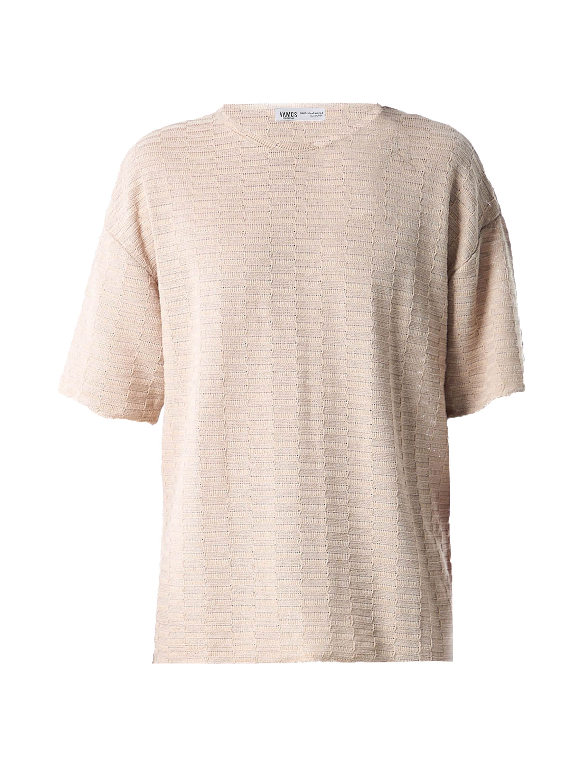 VAMOS CLO Футболка 'Cedar Park' в Бежевый: спереди