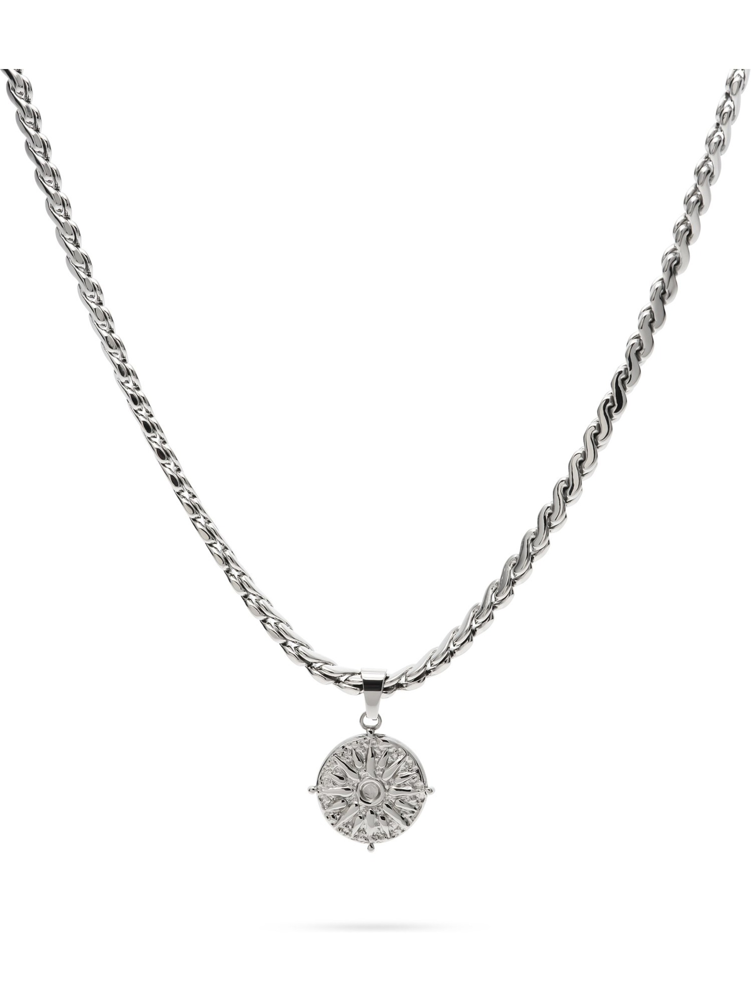 FAVS Necklace in Silver: front