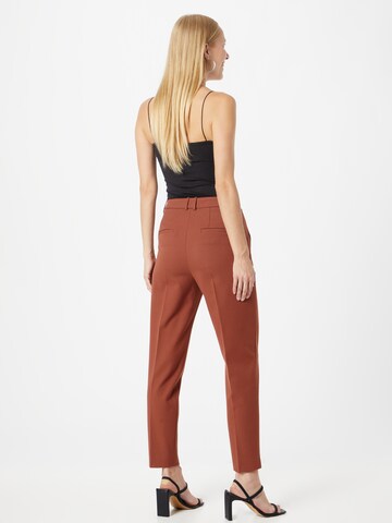 Coupe slim Pantalon à plis JOOP! en marron