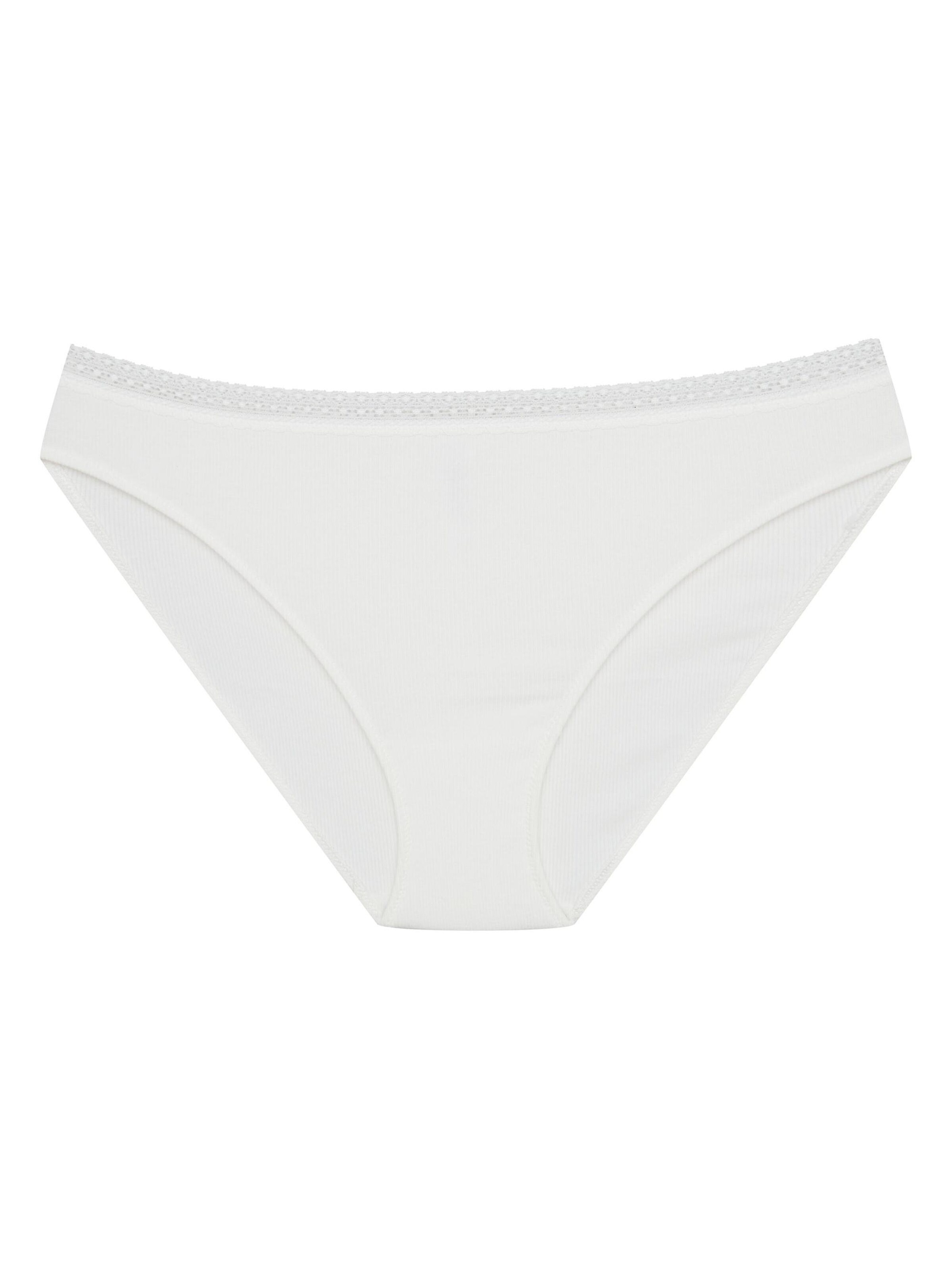 Panty 'Slip Collige, gerippter Stoff, mit Baumwollzwickel, normale Leibhöhe' di ESOTIQ in beige