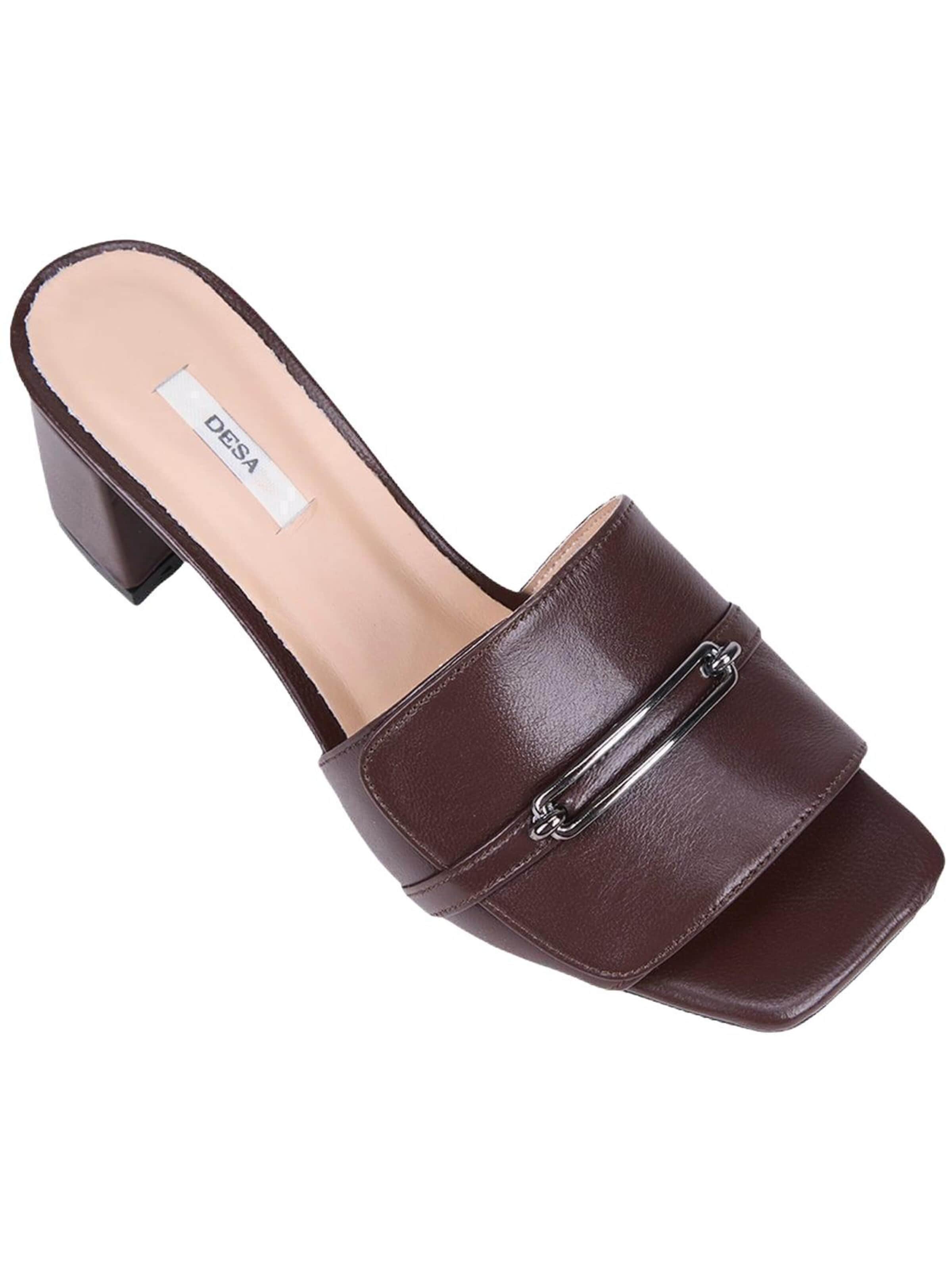 Mule 'Pantoletten mit Absatz' Desa en marron