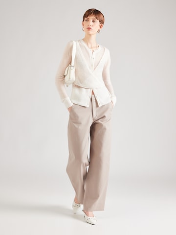 WEEKDAY Neuletakki värissä valkoinen