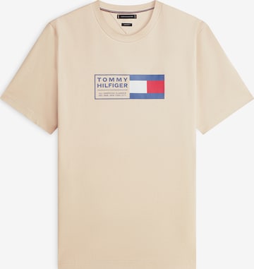 T-Shirt 'BRAND LOVE' TOMMY HILFIGER en beige : devant