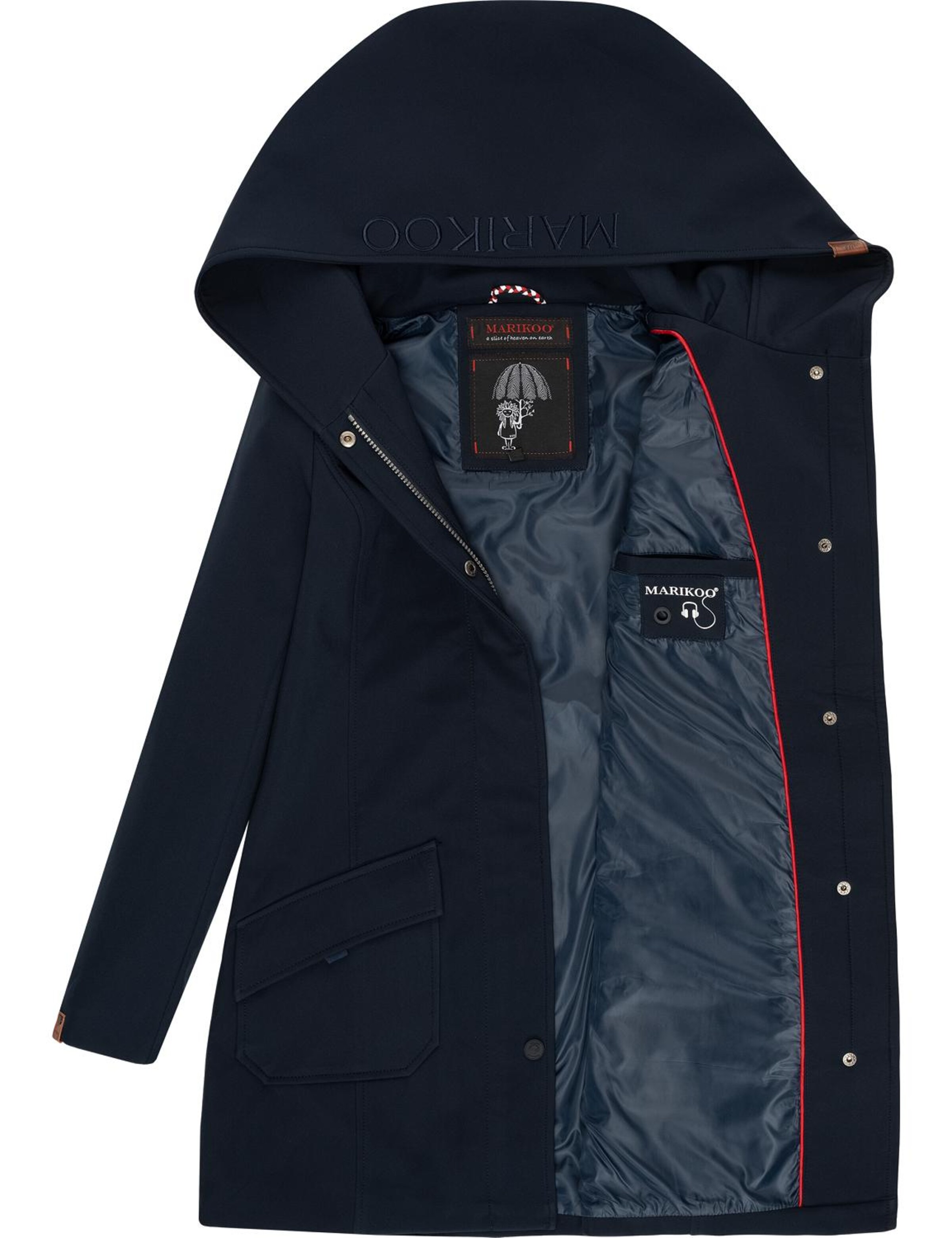 Manteau fonctionnel 'Mayleen' MARIKOO en bleu
