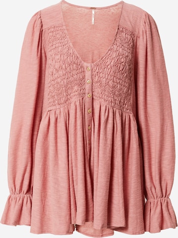 Free People Bluse 'DONT CALL ME BABY' in Pink: predná strana