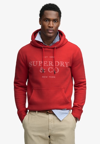 Sweat-shirt '1954 Company' Superdry & Co en rouge : devant
