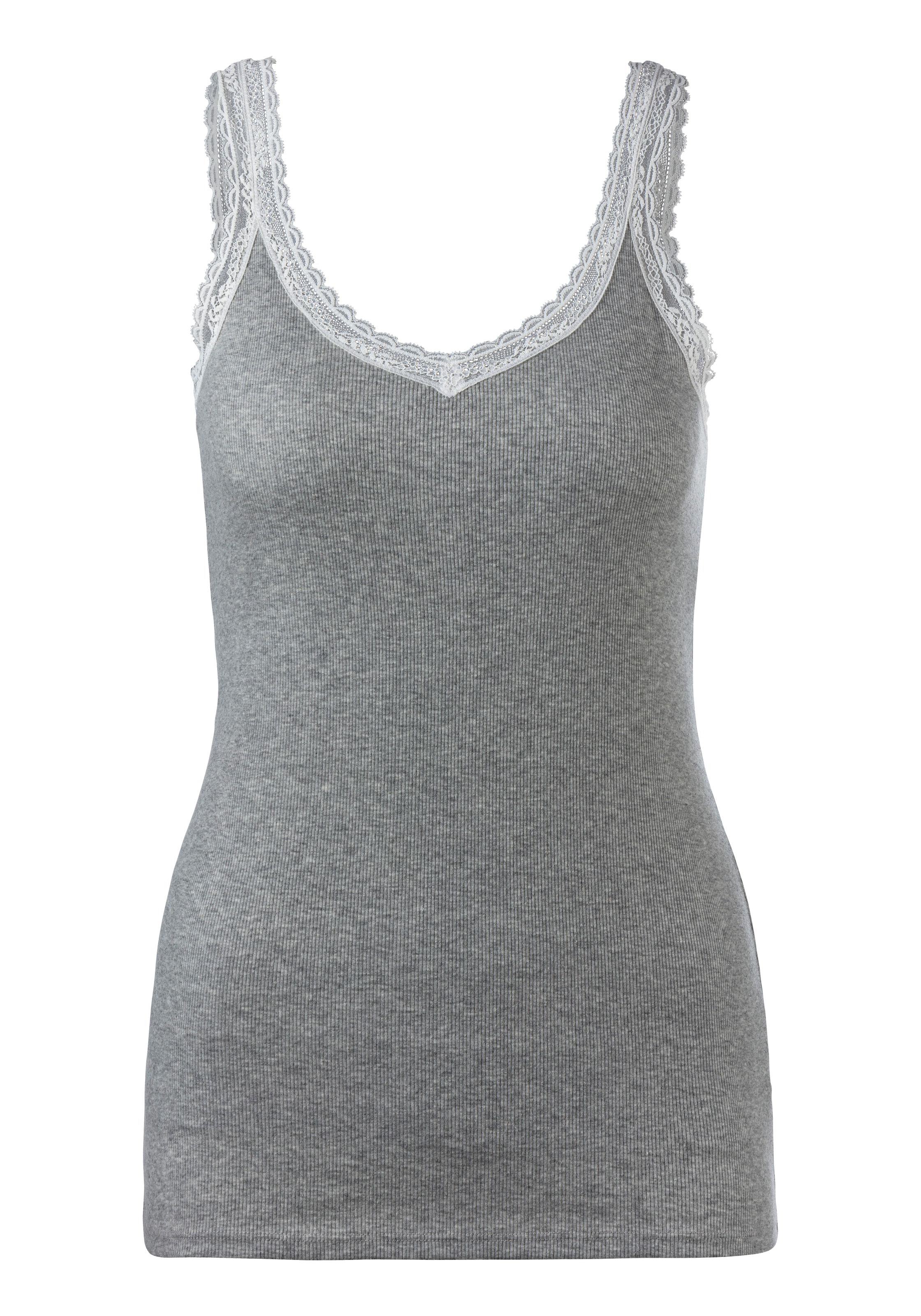 s.Oliver - Camiseta para dormir en gris: frente
