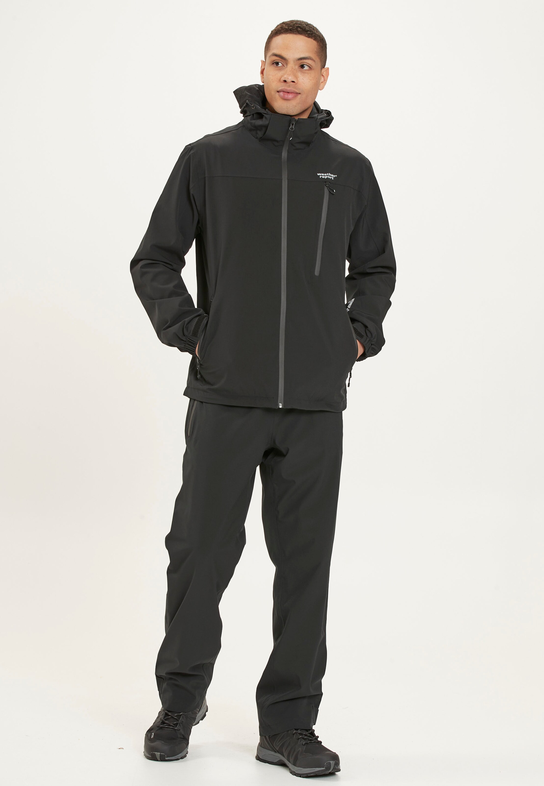 Männer Sportarten Weather Report Jacke 'Delton' in Schwarz - WF56466 Männer Sportarten Weather Report Jacke 'Delton' in Schwarz - WF56466