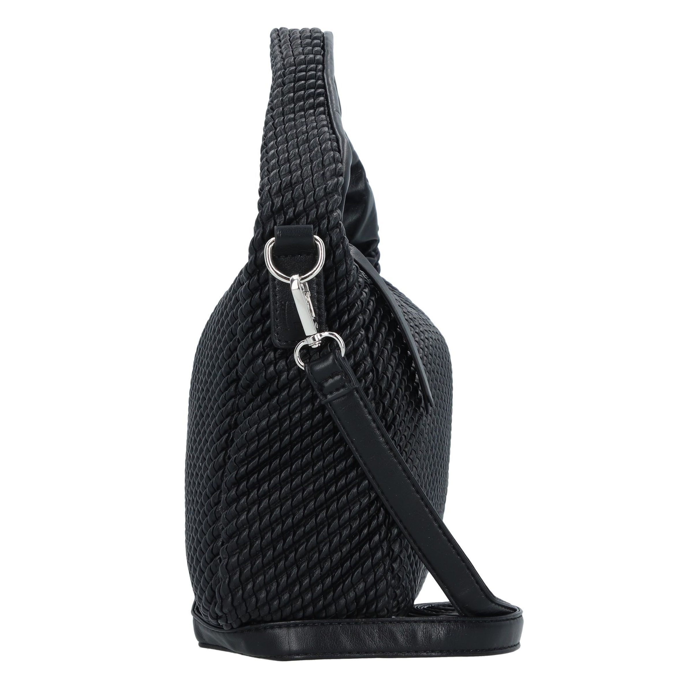 TOM TAILOR DENIM Schultertasche 'Nomi' in Schwarz