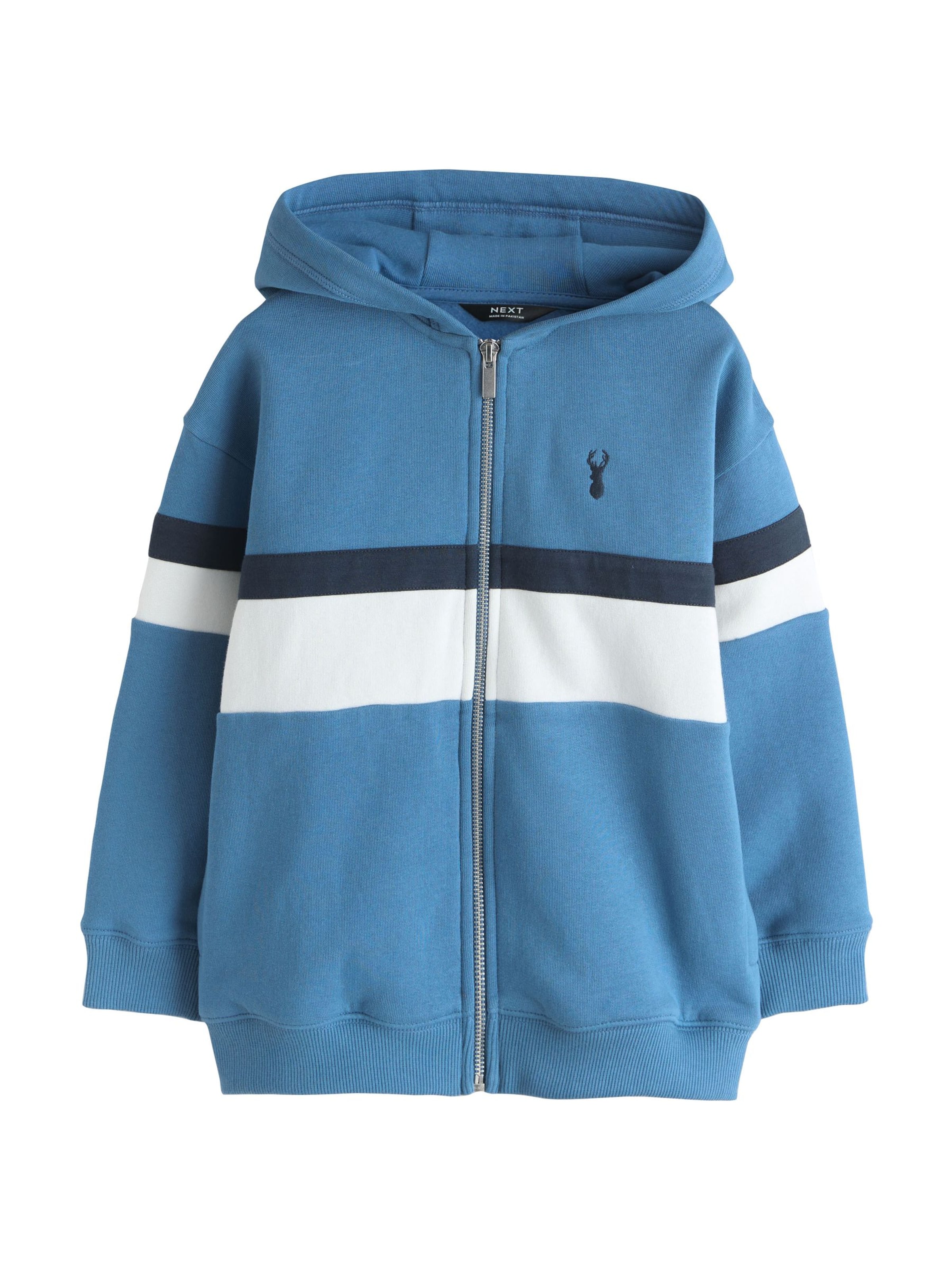 Next Bluza rozpinana w kolorze niebieski: przód