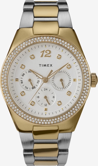 TIMEX Uhr 'SIMONE' in gold / silber / weiß, Produktansicht