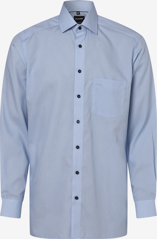 OLYMP Zakelijk overhemd in Blauw: voorkant