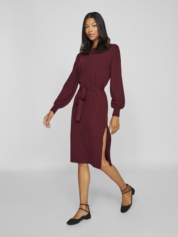 VILA Knit dress in Red