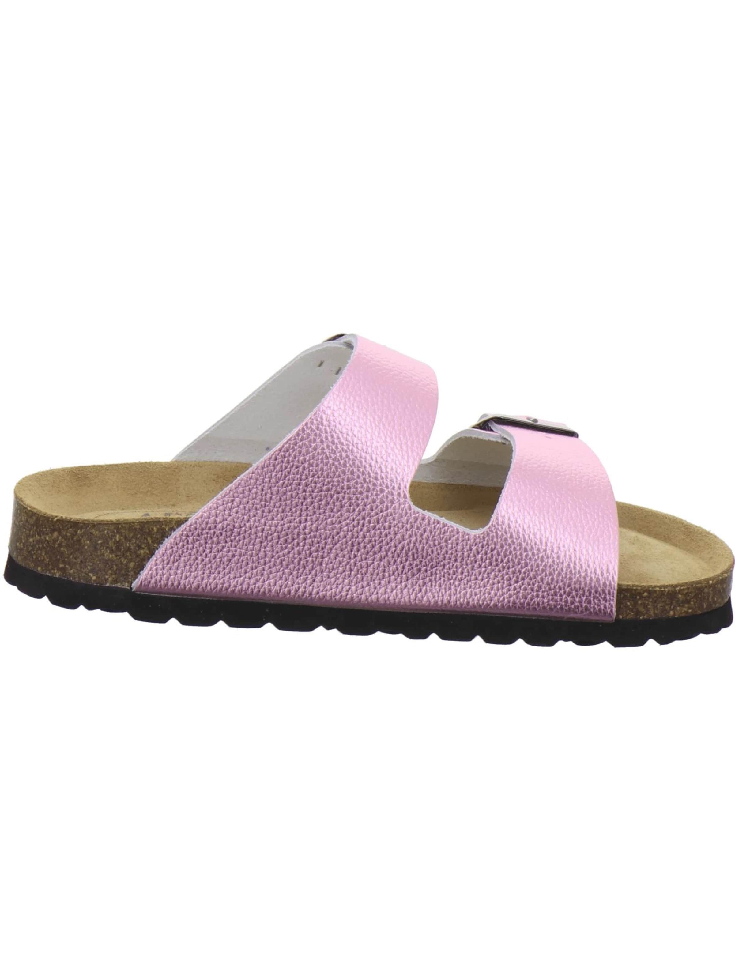 Zoccoletto 'Pantoletten Damen Zweischnaller rose Lack' di AFS-Schuhe in rosa