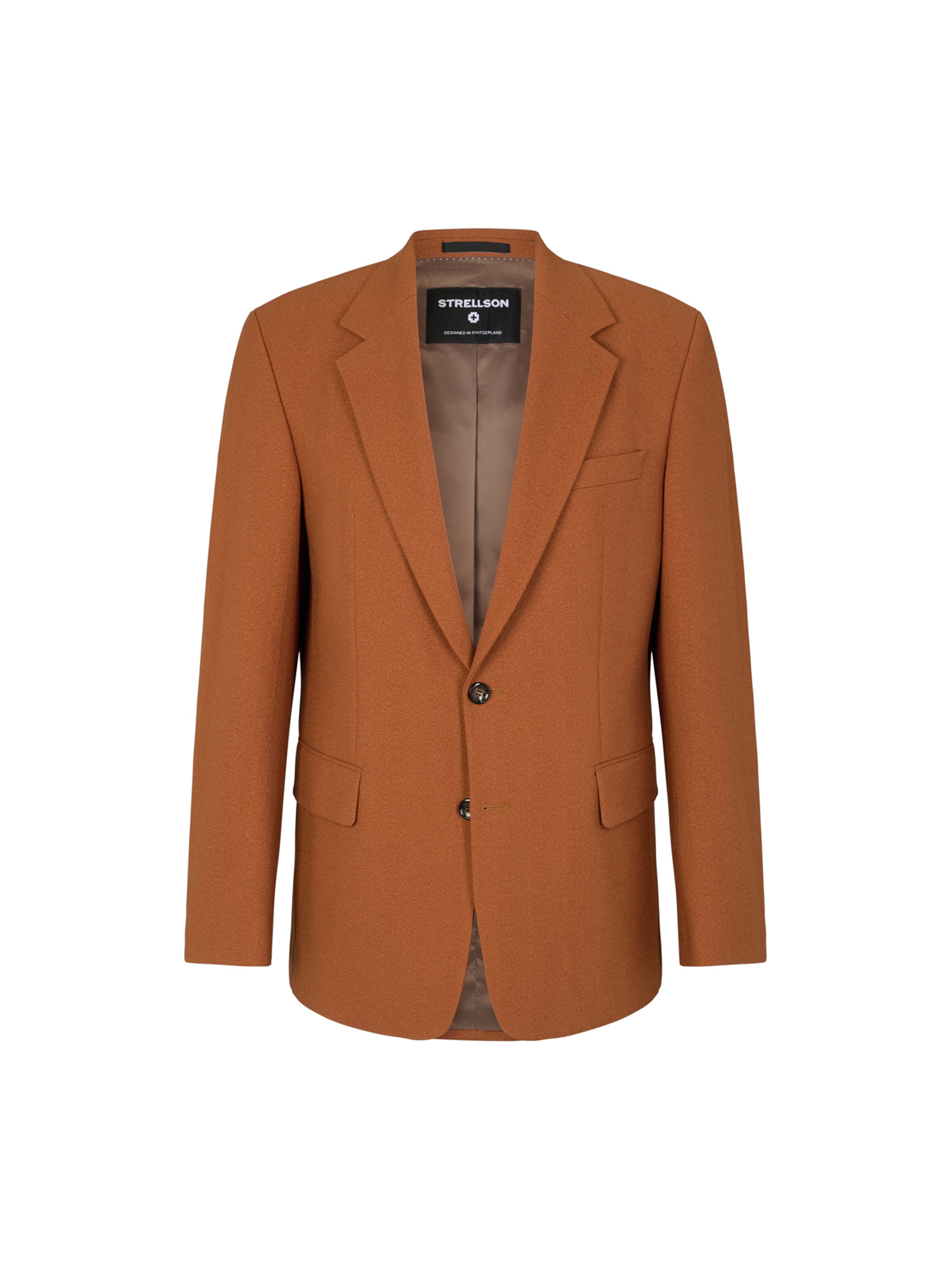 STRELLSON Regular fit Business-colbert 'Reece' in Bruin: voorkant